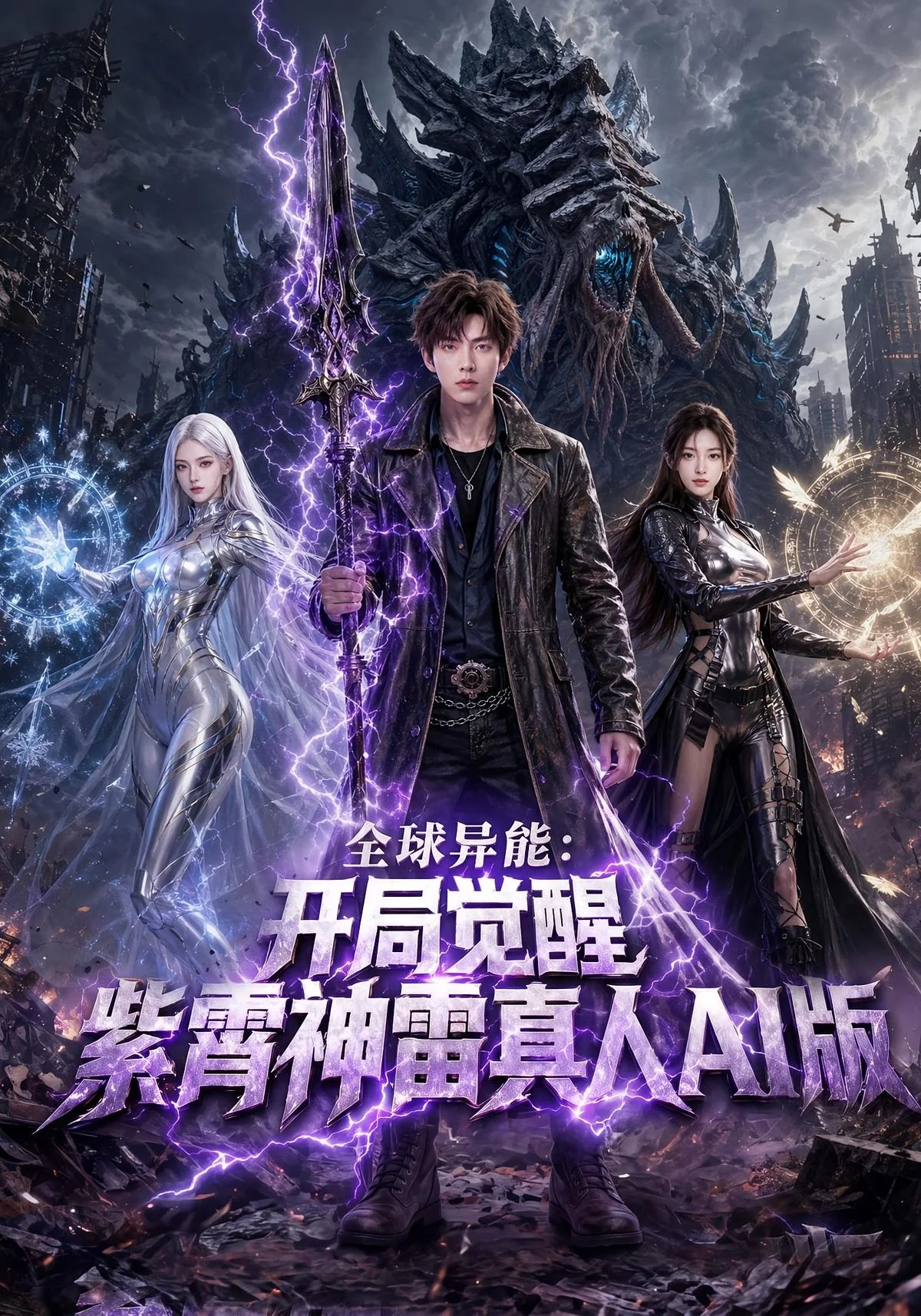 《全球异能：开局觉醒紫霄神雷真人AI版》真人AI短剧封面
